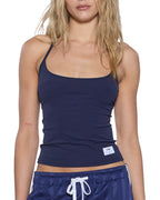 WOMENS CAMI TANK NAVY TEES