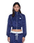 WOMENS  CROPPED TRAKTOP NAVY REGULAR FLEECE