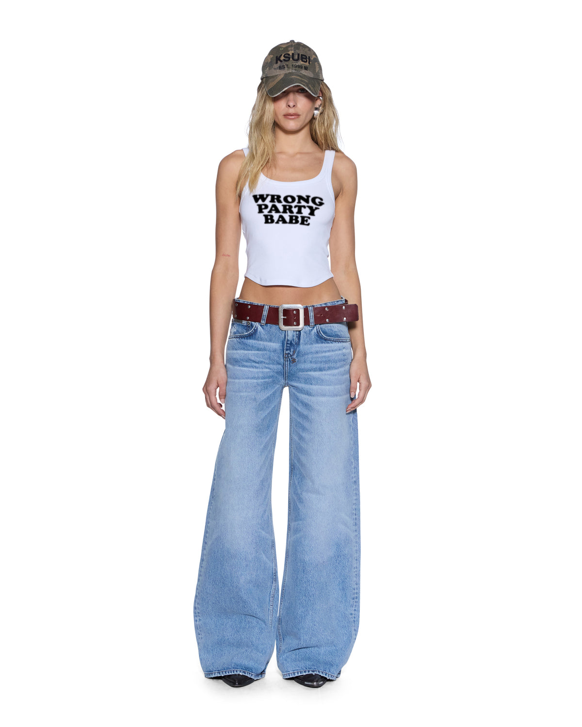 SLOGAN CHLOE TANK WHITE