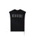 MENS  TOUCHDOWN EKCESS CUT OFF TANK JET BLACK OVERSIZED TEES