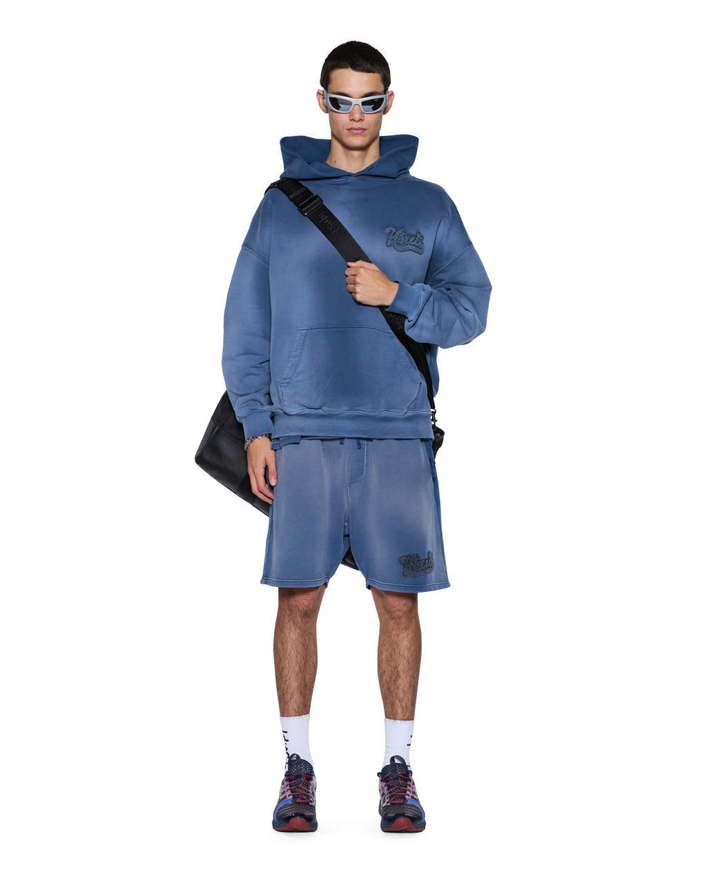 Mens Ace Trak Short Ink Fade Regular Walkshorts - Navy