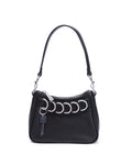 TRASH BAG MINI BLACK LEATHER