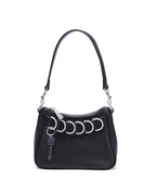 TRASH BAG MINI BLACK LEATHER BAGS