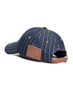 LDN RETRO CAP NAVY PINSTRIPE HEADWEAR
