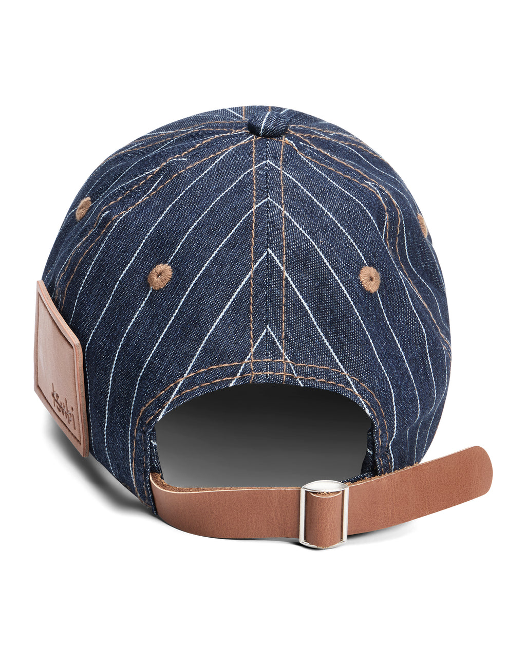 LDN RETRO CAP NAVY PINSTRIPE HEADWEAR
