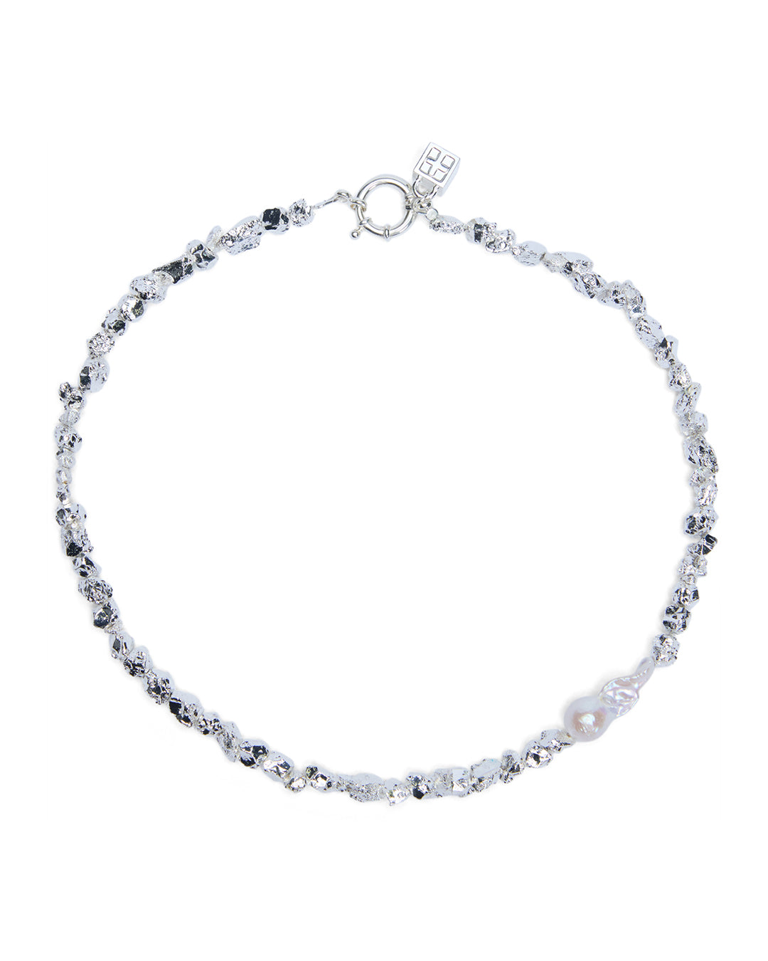 UNCUT SILVER CHOKER JEWELLERY