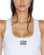 WOMENS  STACKED ORIGIN TANK WHITE FITTED FASHION TOPS