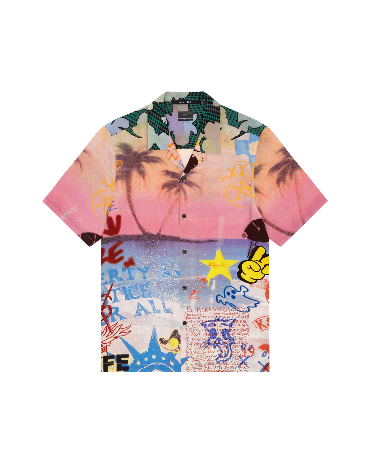 Mens Vandals Resort Ss Shirt Multi Regular Shirts - Multi Colour