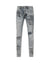 MENS  VAN WINKLE ROGUE BLUE GRAFFITI SKINNY DENIM JEANS