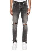 Mens Van Winkle Electric Chamber Skinny Denim Jeans - Black