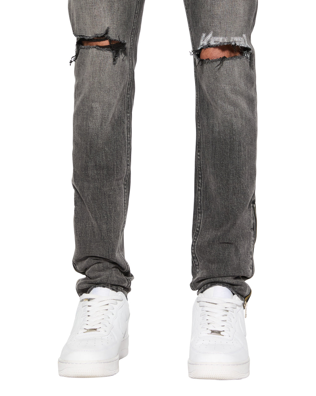 Mens Van Winkle Electric Chamber Skinny Denim Jeans - Black