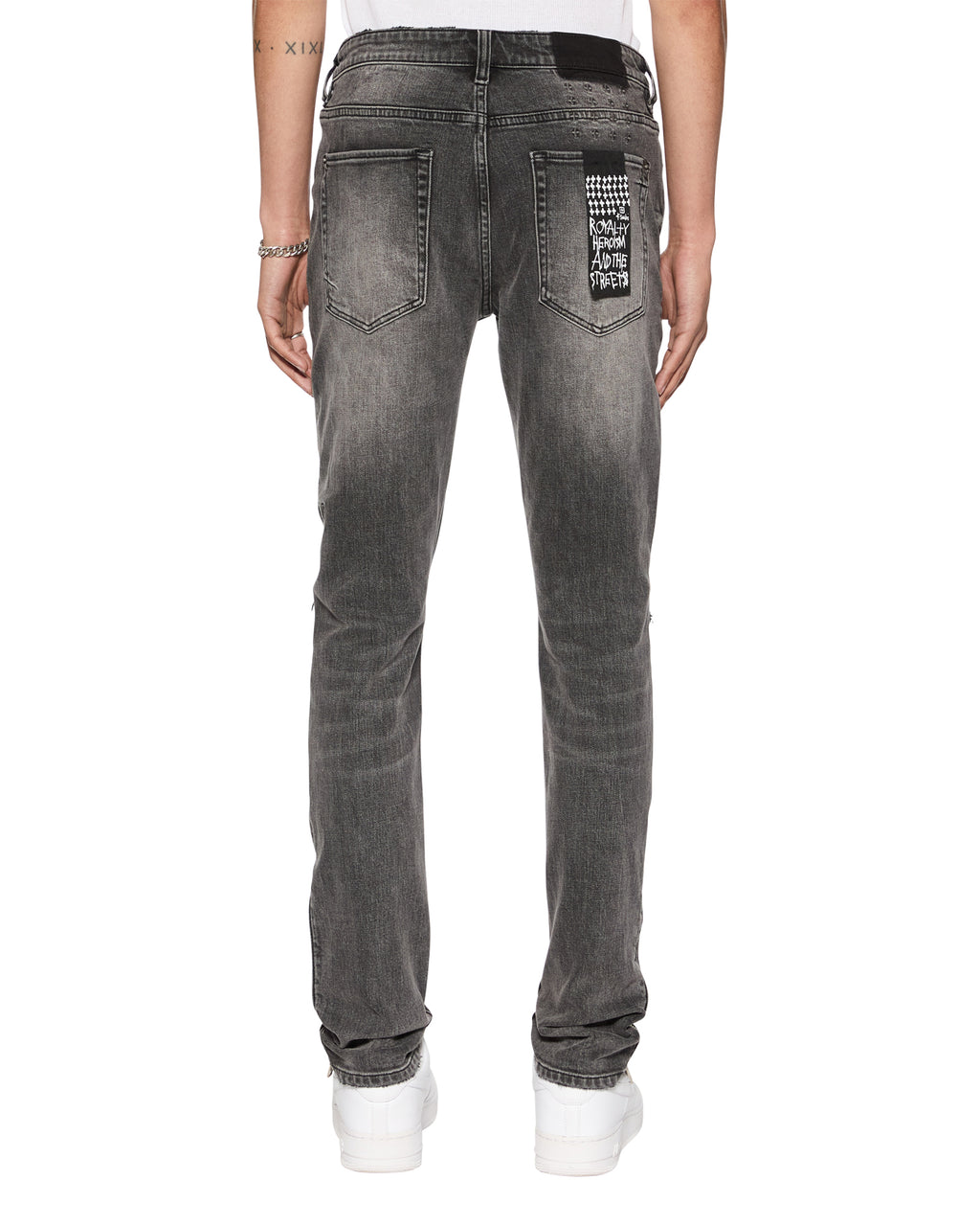 Mens Van Winkle Electric Chamber Skinny Denim Jeans - Black