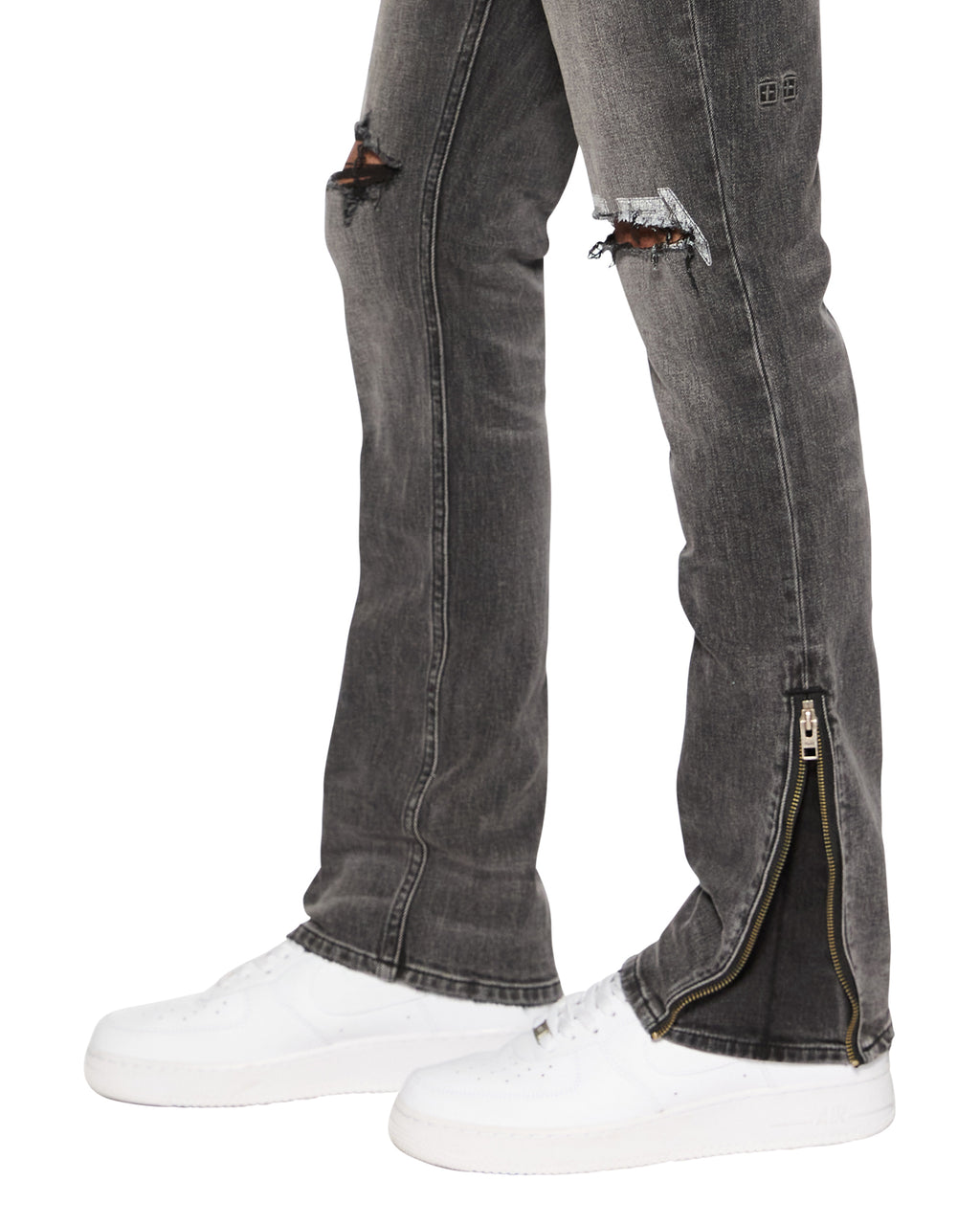 Mens Van Winkle Electric Chamber Skinny Denim Jeans - Black