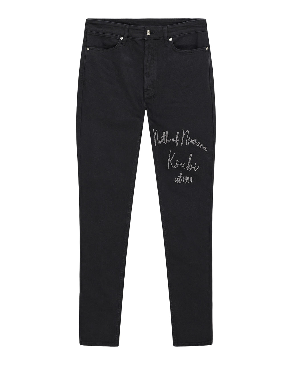 MENS VAN WINKLE JASPER BLACK ARCH DENIM JEANS