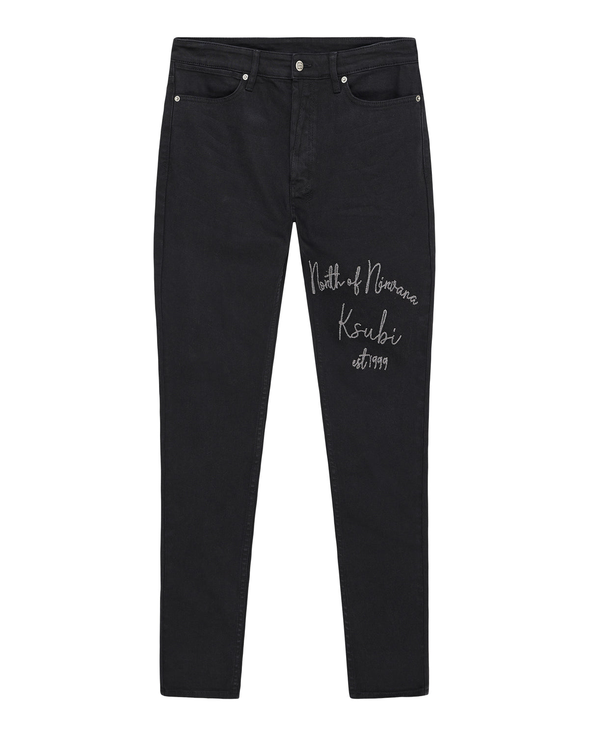MENS VAN WINKLE JASPER BLACK ARCH DENIM JEANS