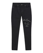 MENS VAN WINKLE JASPER BLACK ARCH DENIM JEANS