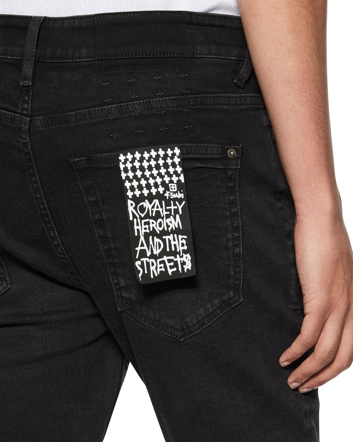 Mens Van Winkle Nirvana Plus Skinny Denim Jeans - Black