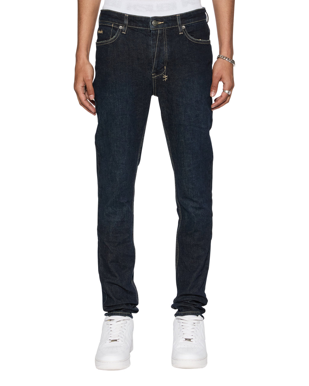 Mens Van Winkle Rinsed Skinny Denim Jeans - Denim