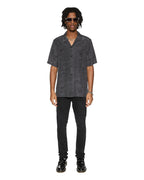 MENS VERSES RESORT SS SHIRT BLACK SHIRTS