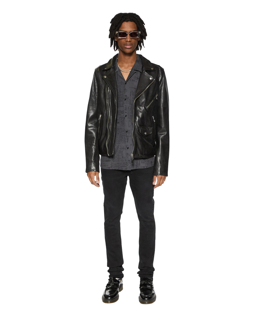MENS VERSES RESORT SS SHIRT BLACK SHIRTS