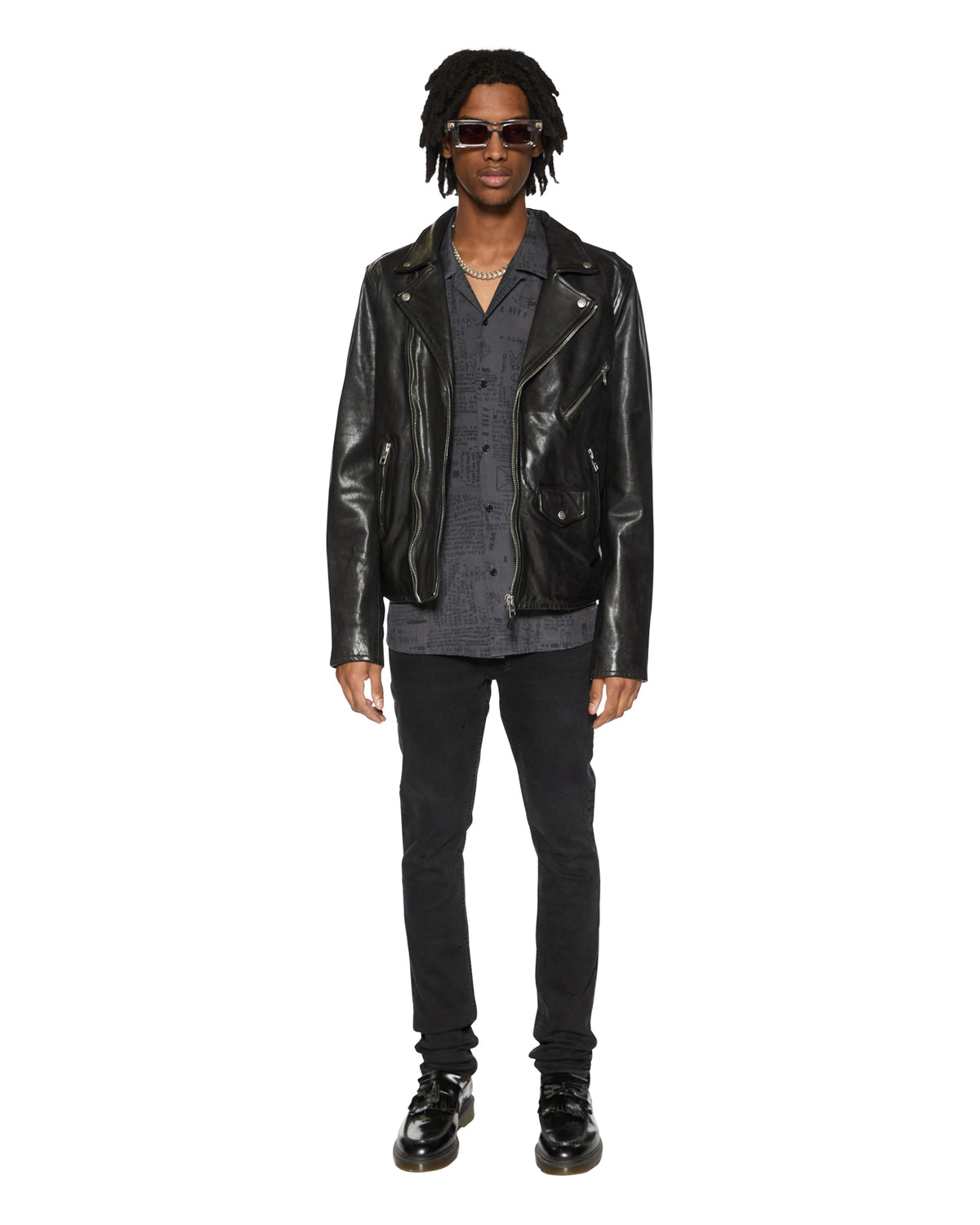 MENS VERSES RESORT SS SHIRT BLACK SHIRTS