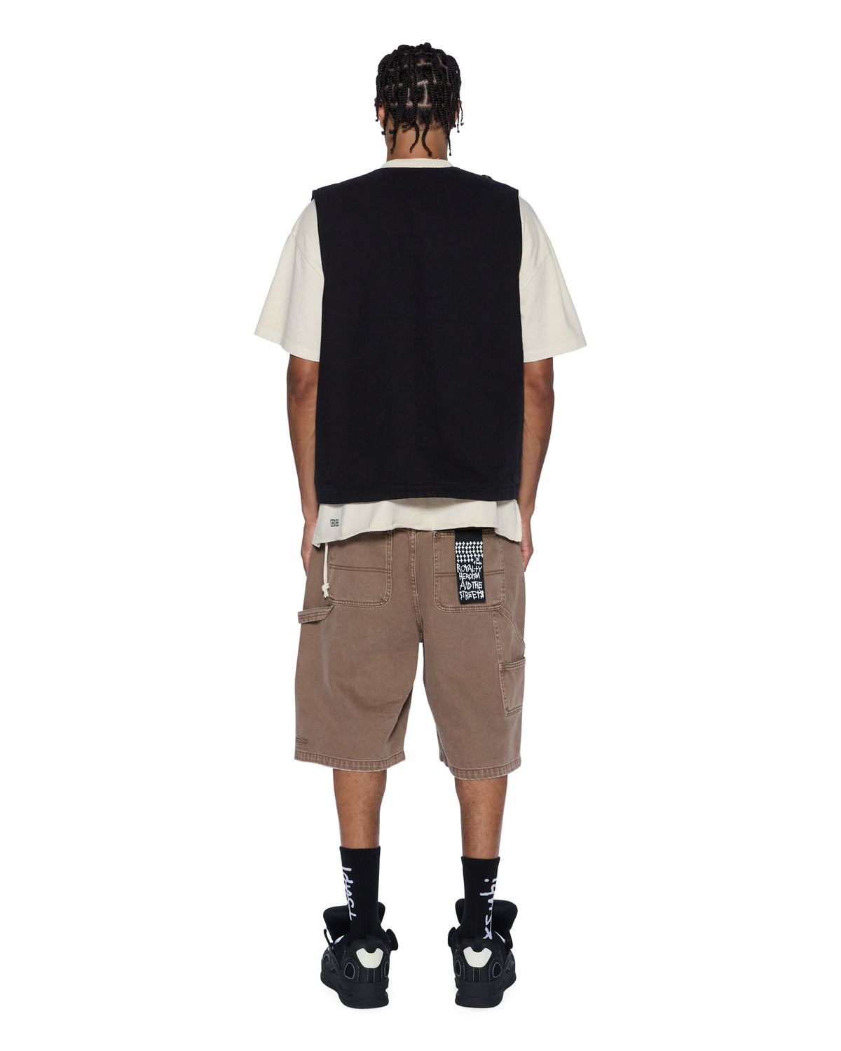 Mens Battler Vest Black Relaxed Fashion Tops - Black