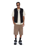 Mens Battler Vest Black Relaxed Fashion Tops - Black