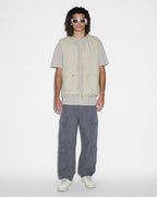 Mens Battler Vest Khaki Relaxed Vests - Khaki