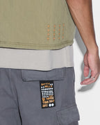 Mens Battler Vest Khaki Relaxed Vests - Khaki