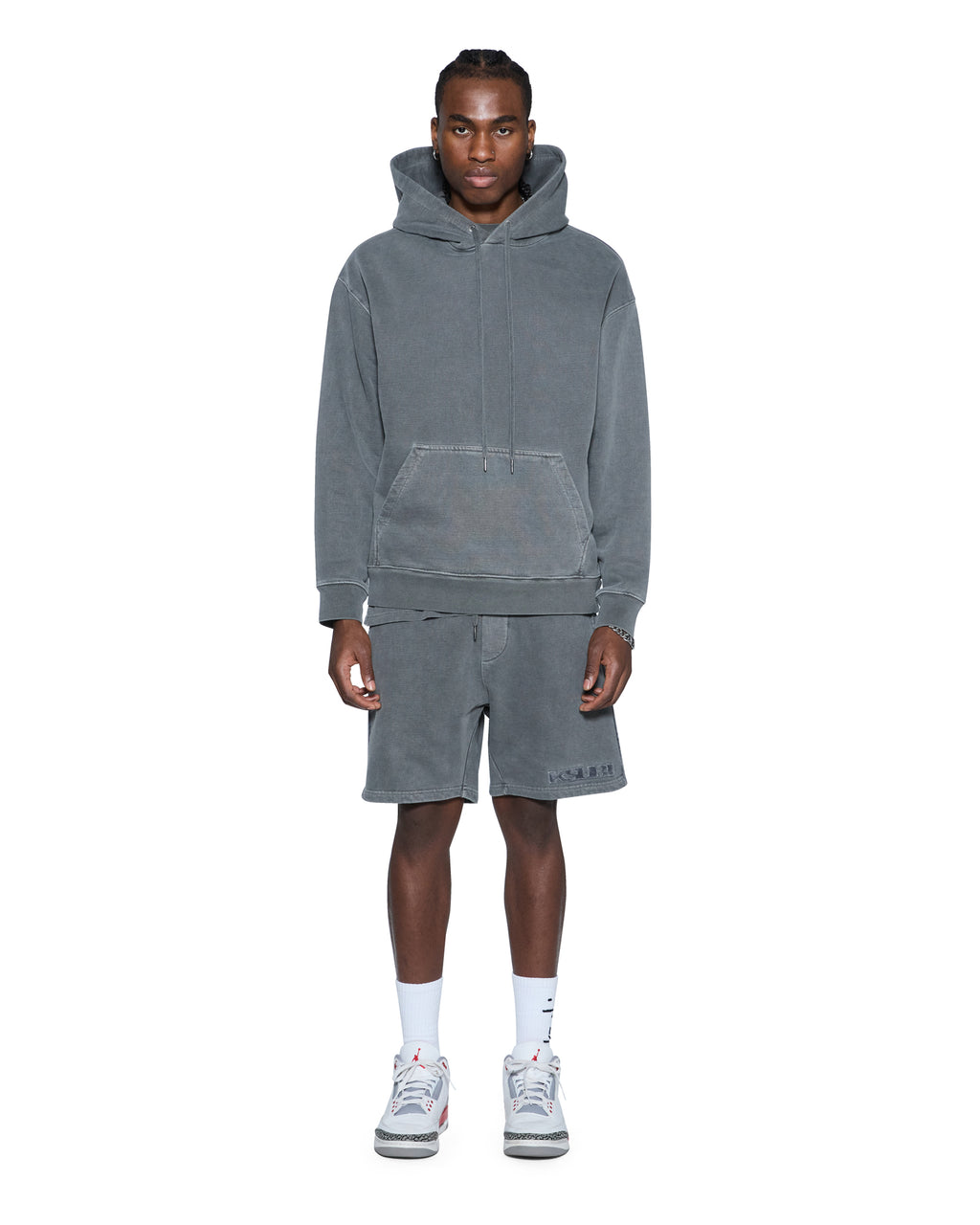 MENS 4X4 LUXE SYNTHESIS TRAK SHORT CHARCOAL WALKSHORTS