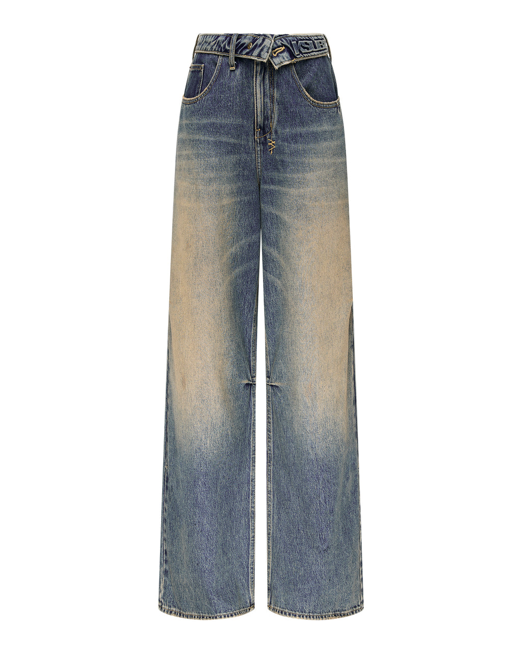 Womens Ksuper Dune Baggy Denim Jeans - Denim