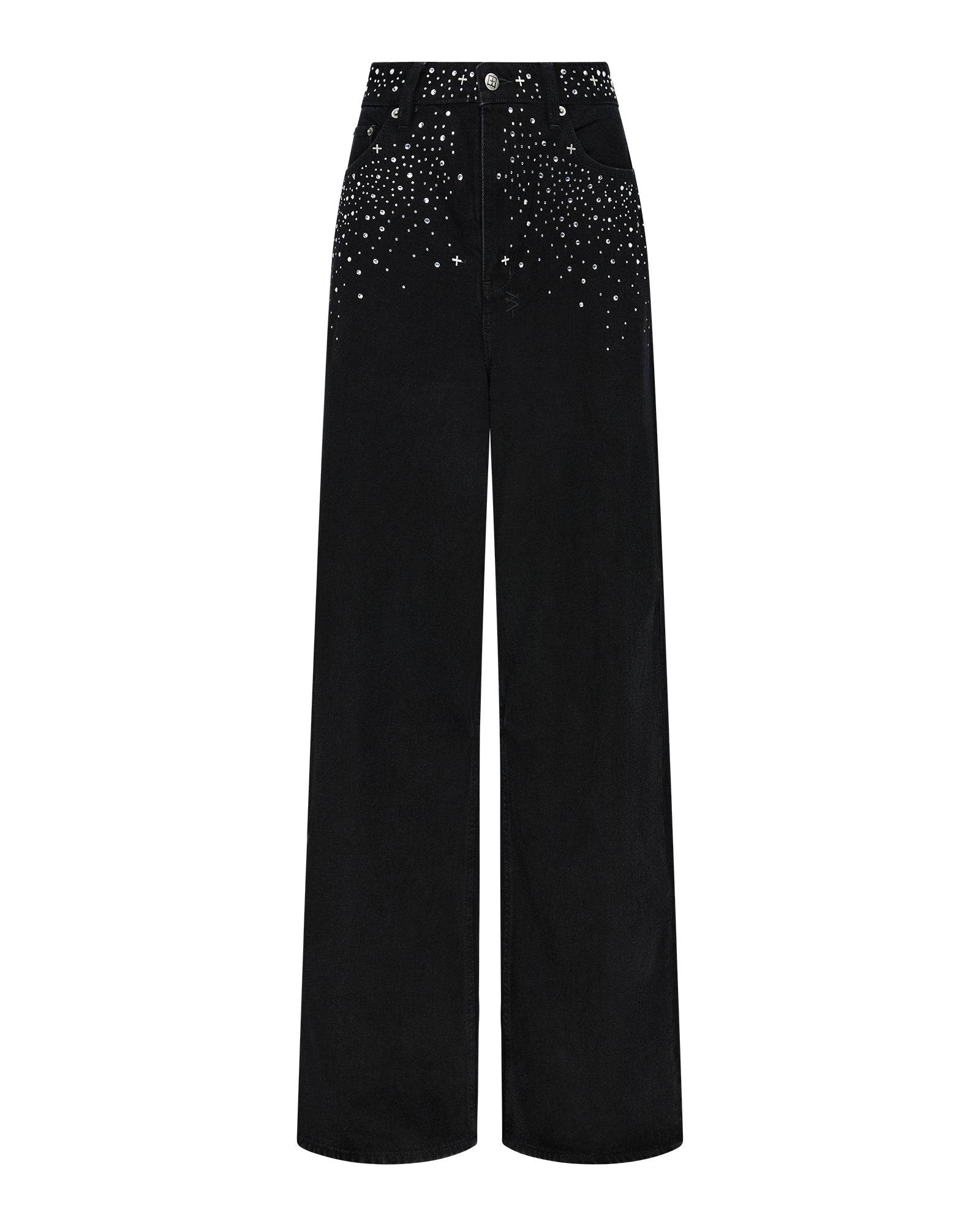 Womens Ksuper Renaissance Jet Black Baggy Denim Jeans | Ksubi ++