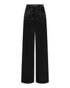 Womens Ksuper Renaissance Jet Black Baggy Denim Jeans - Black
