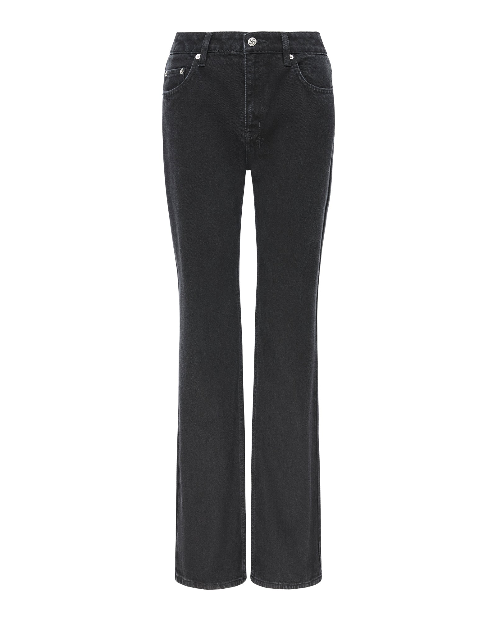 Womens Soho Lo Jet Black Bootcut Denim Jeans | Ksubi ++