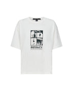 Womens Royalty Everyday Ss Tee Vintage White Regular Tees - White