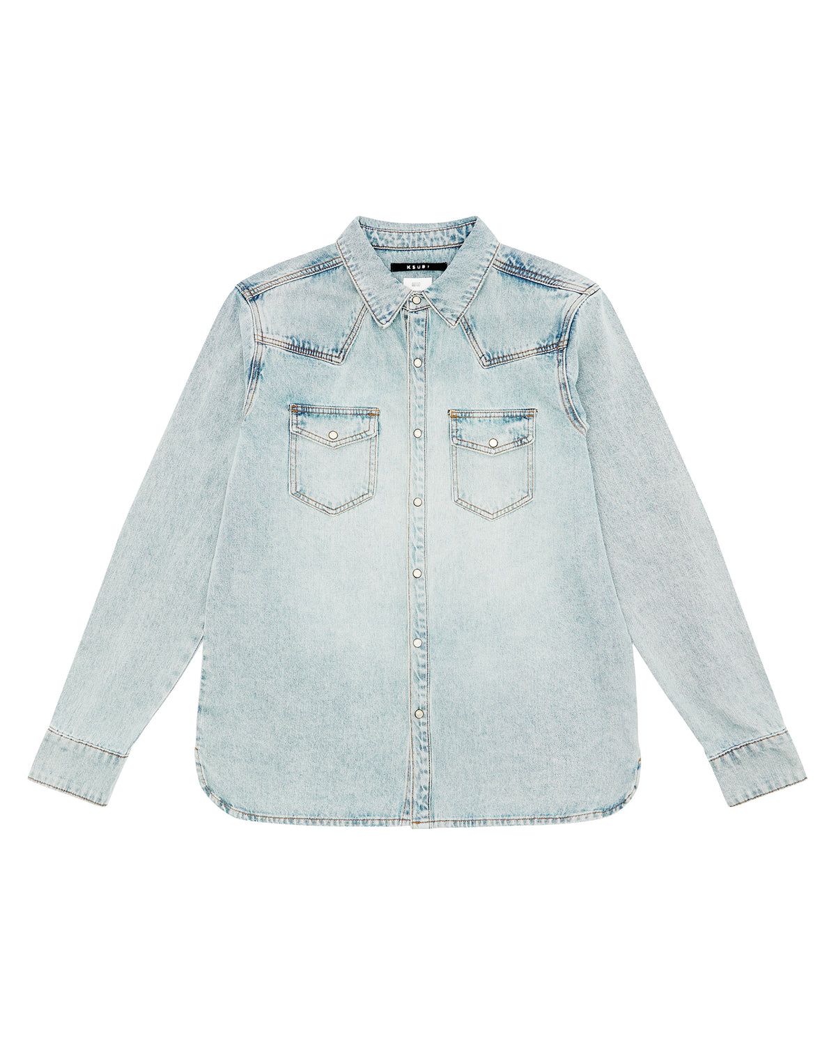 Mens Whiplash Ls Shirt Paragon Regular Shirts - Denim