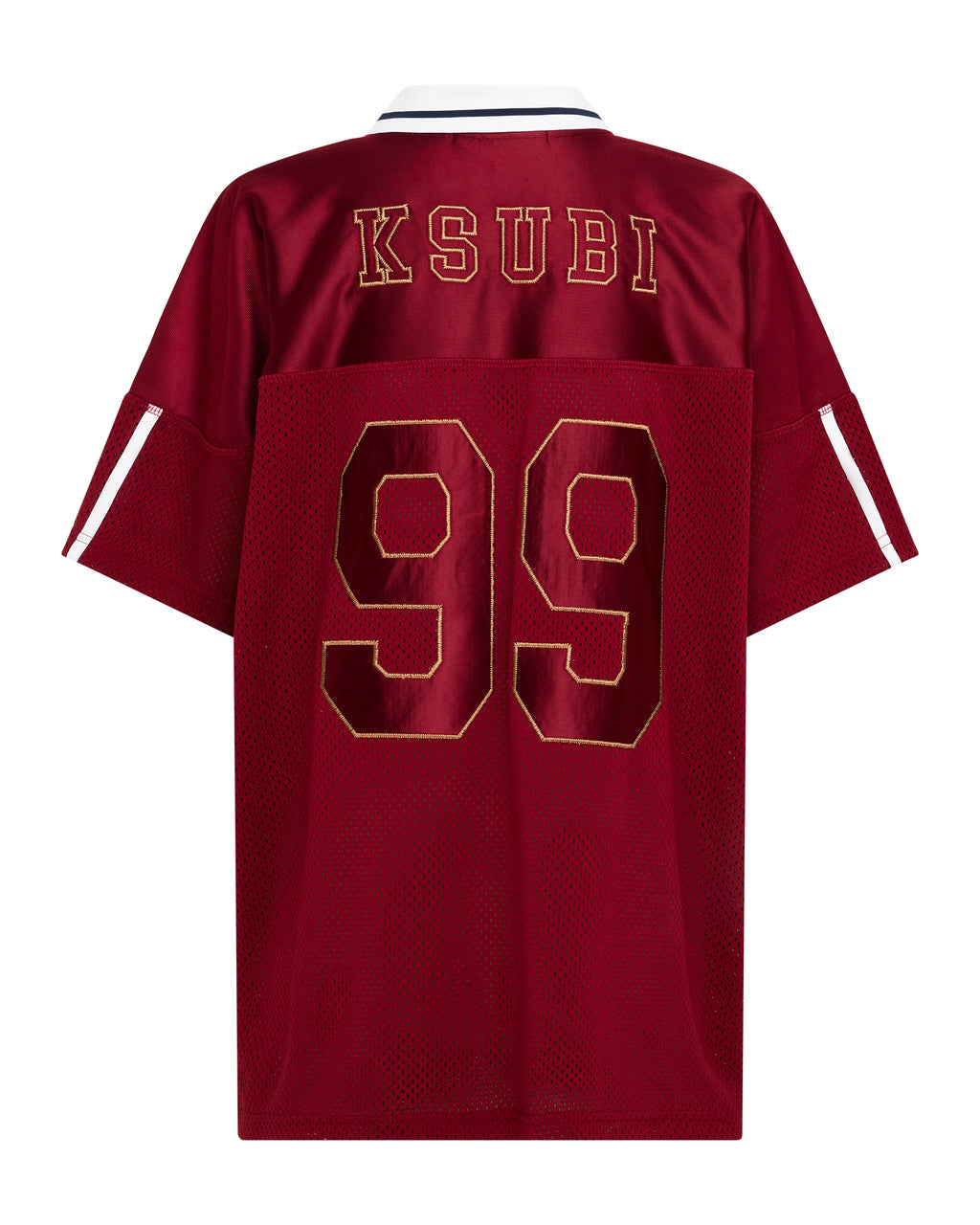 WOMENS LDN BOYFRIEND SS JERSEY GARNET FASHION TOPS