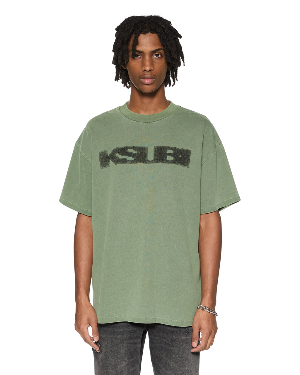 Mens World Order Ekcess Ss Tee Hash Oversized Tees - Green