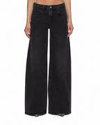 WOMENS DROPOUT JEAN NOIR DENIM JEANS