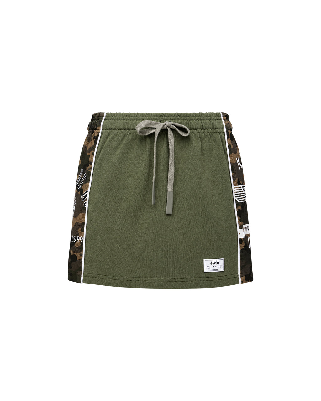 Womens Origin Trakskirt Spliced Camo Hash Slim Skirts - Green