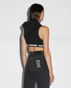 WOMENS INCUBUS HOODIE TANK BLACK FLEECE