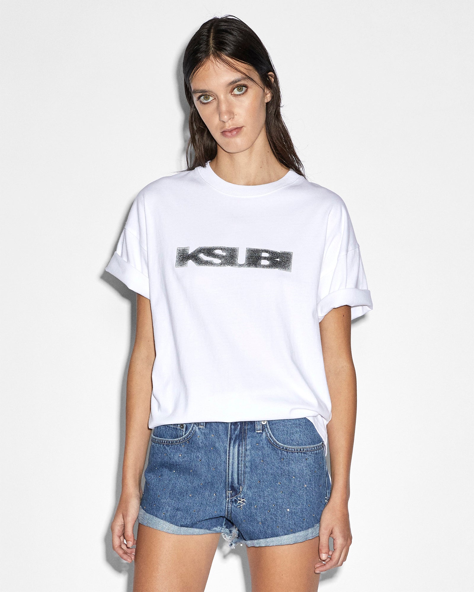 Ksubi Short - Static White G Oh ++ | Sott T-shirt Sleeve