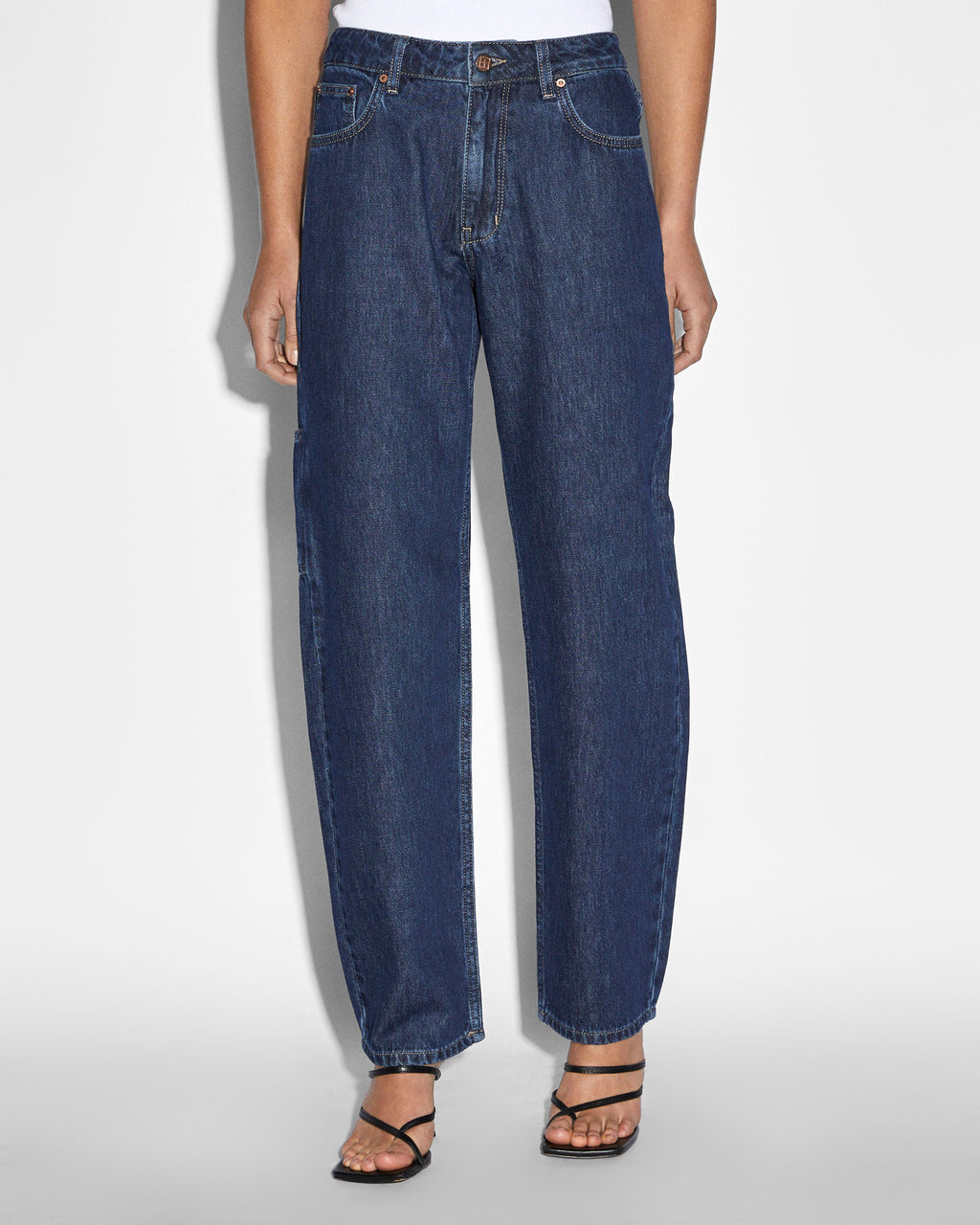 Womens Brooklyn Carpenter Legacy Straight Denim Jeans - Denim