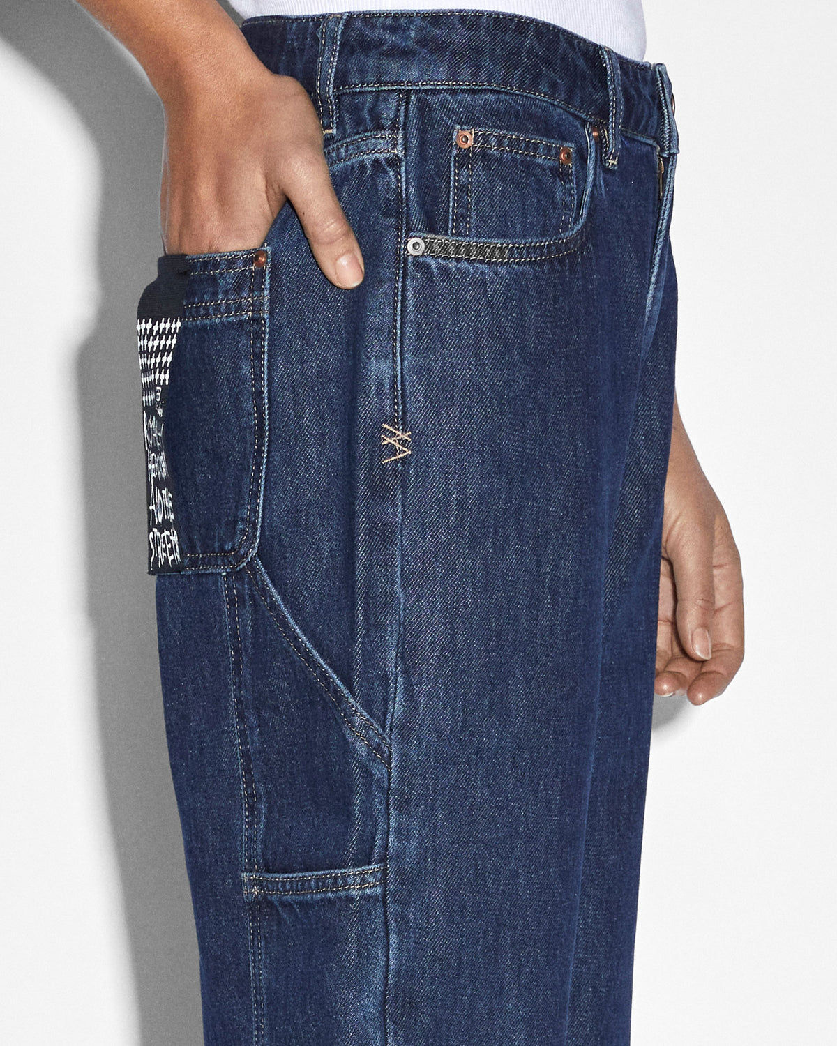 Womens Brooklyn Carpenter Legacy Straight Denim Jeans - Denim