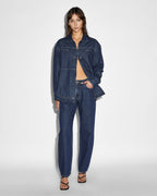 Womens Brooklyn Carpenter Legacy Straight Denim Jeans - Denim