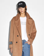 Womens Spectre Coat Tan Oversized Jackets - Tan