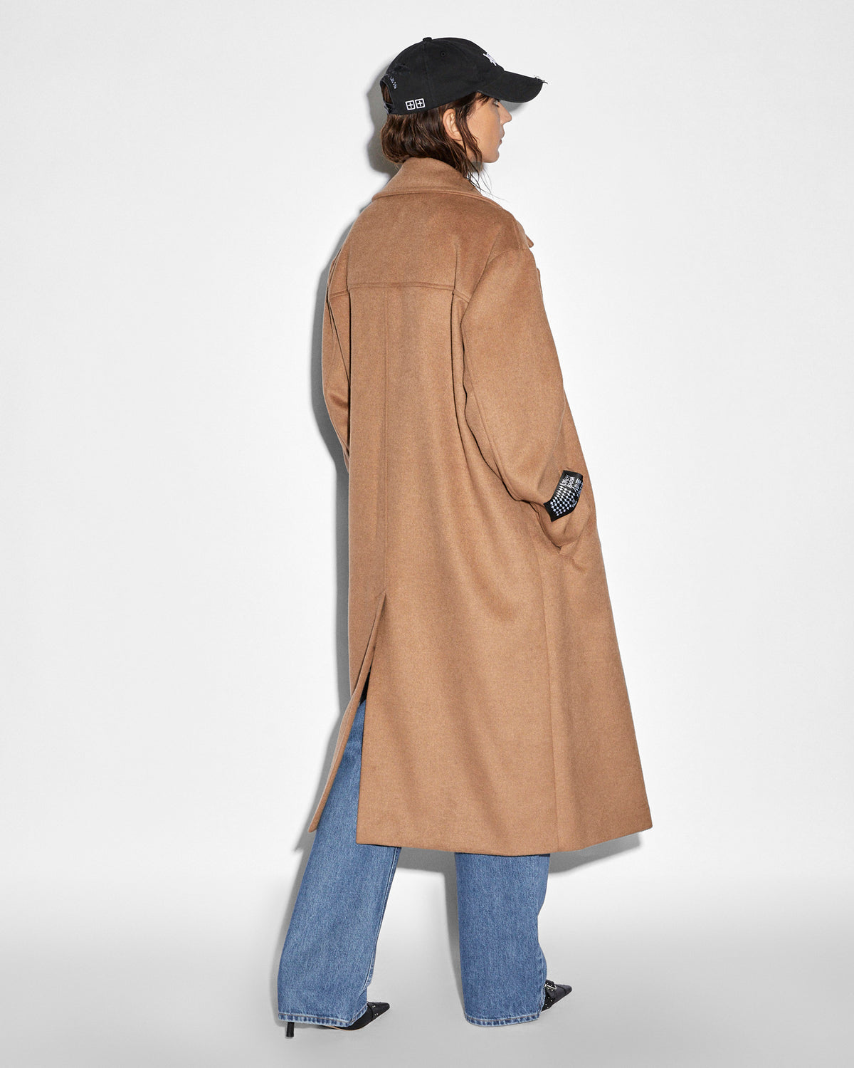 Womens Spectre Coat Tan Oversized Jackets - Tan