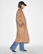 Womens Spectre Coat Tan Oversized Jackets - Tan
