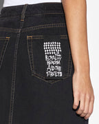 WOMENS KARA MAXI SKIRT PITCH SKIRTS