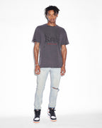Mens Chitch Asap Tyy Oil Slicker Slim Denim Jeans - Denim